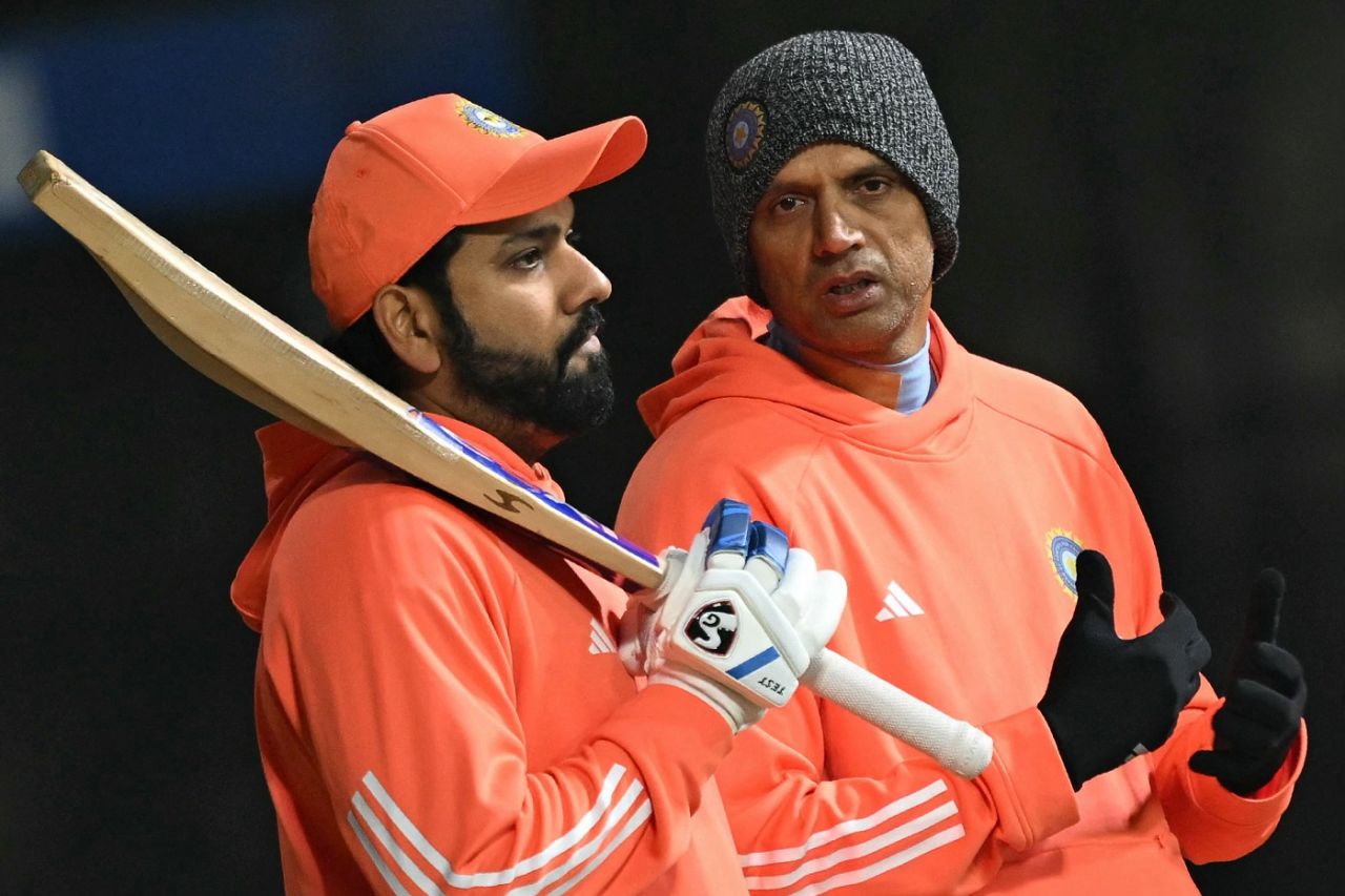 Rohit Sharma and Rahul Dravid plot India's path to the T20 World Cup Mohali, January 10, 2024