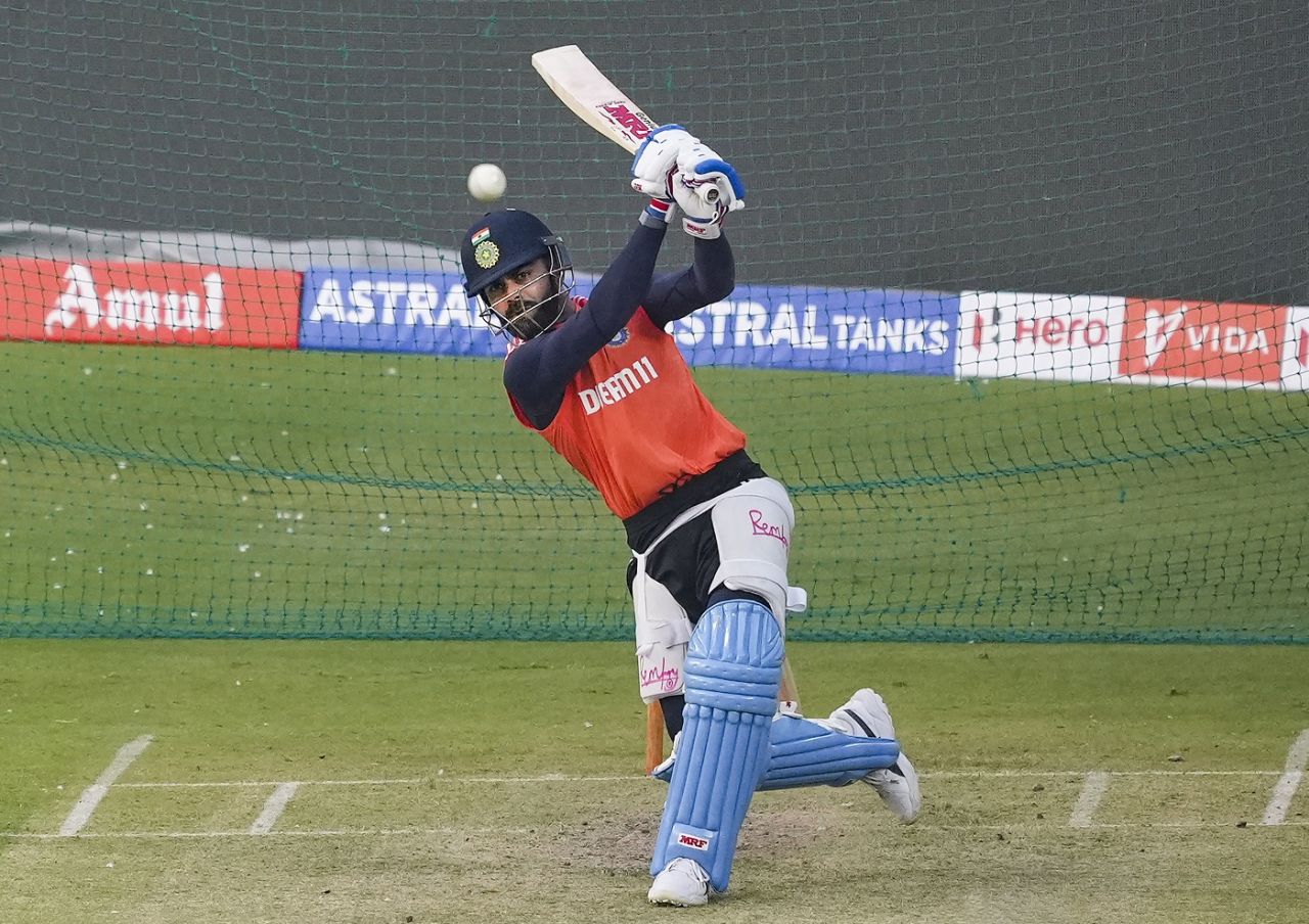 Virat Kohli hits out at the nets, Indore, January 13, 2024