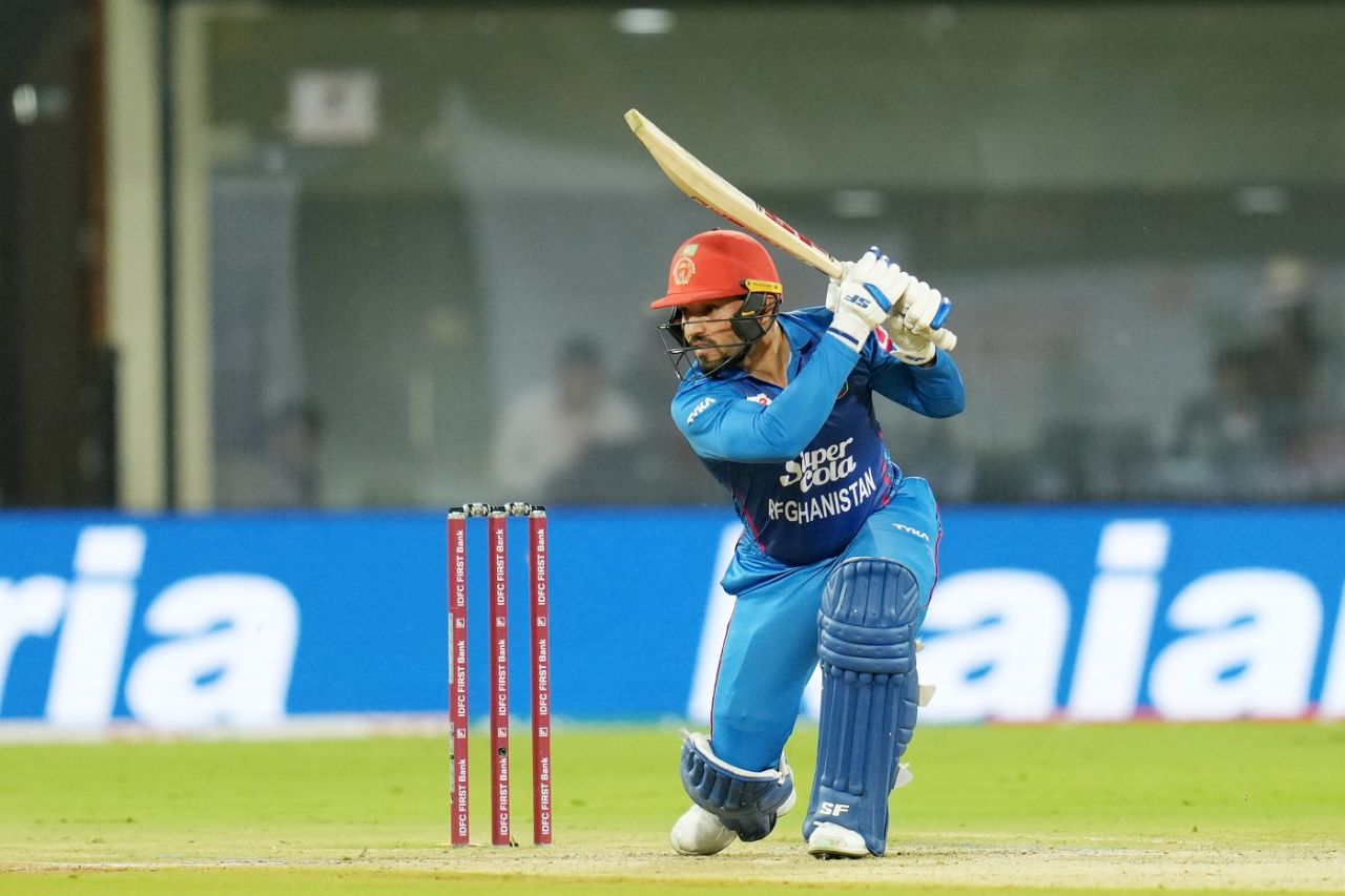 Gulbadin Naib counterattacked in the powerplay, India vs Afghanistan, 2nd T20I, Indore, January 14, 2024