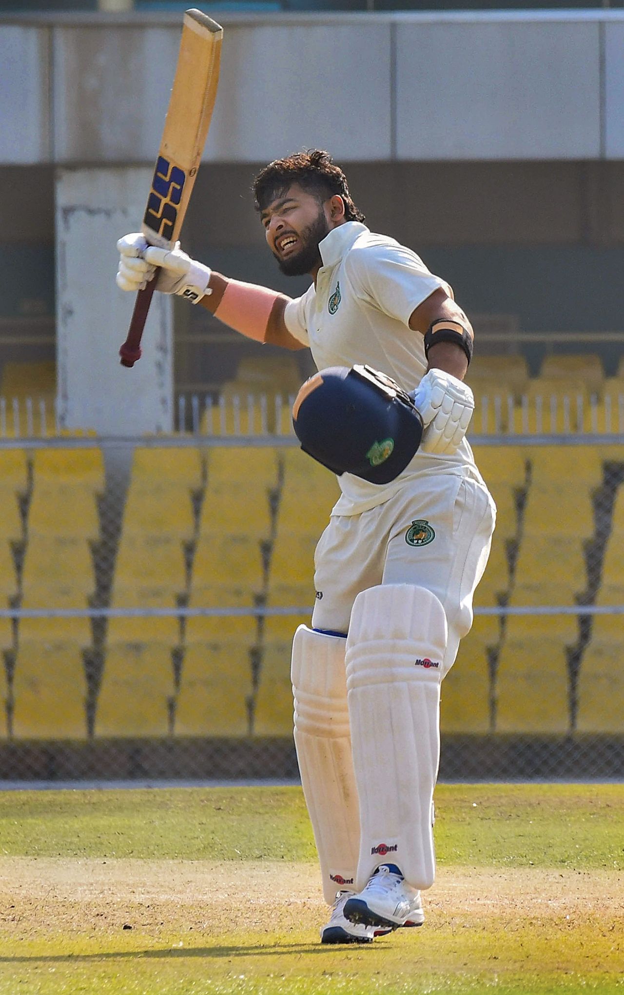 Riyan Parag is pumped after hitting a hundred, Assam vs Kerala, Ranji Trophy 2023-24, 3rd day, January 14, 2024