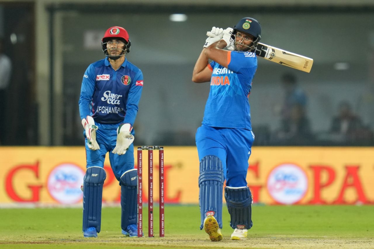 Shivam Dube scored his second successive half-century, India vs Afghanistan, 2nd T20I, Indore, January 14, 2024