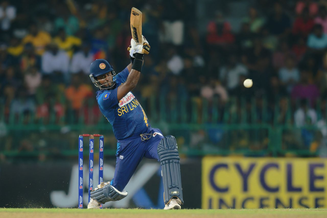 Angelo Mathews was at the centre of a tense chase on T20I return, Sri Lanka vs Zimbabwe, 1st T20I, Colombo, January 14, 2024