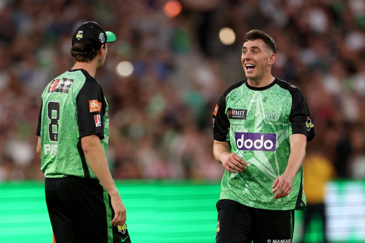 Dan Lawrence picked 4 for 35 in his four overs, Melbourne Stars vs Hobart Hurricanes, BBL, Melbourne, January 15, 2024