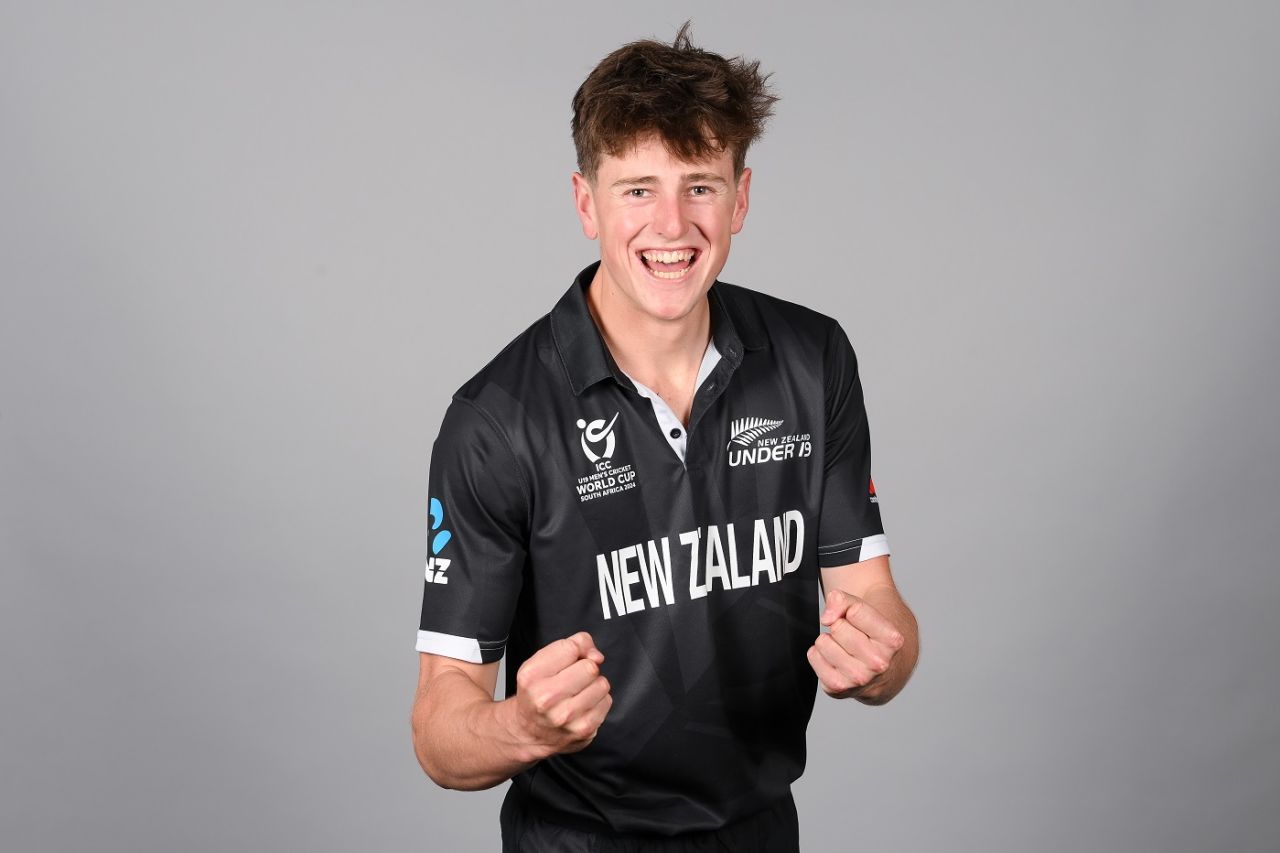 Matt Rowe's cousin, Hannah Rowe, has played 93 internationals for New Zealand Women, Under-19 Men's World Cup 2024, Johannesburg, January 13, 2024