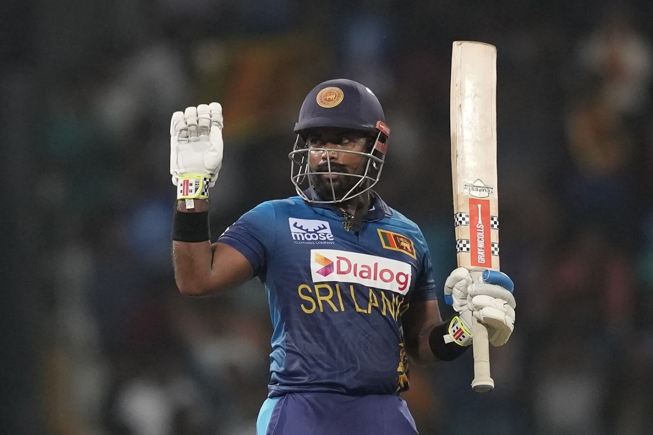 Charith Asalanka brought up his fifty off 31 balls, Sri Lanka vs Zimbabwe, 2nd T20I, Colombo, January 16, 2024