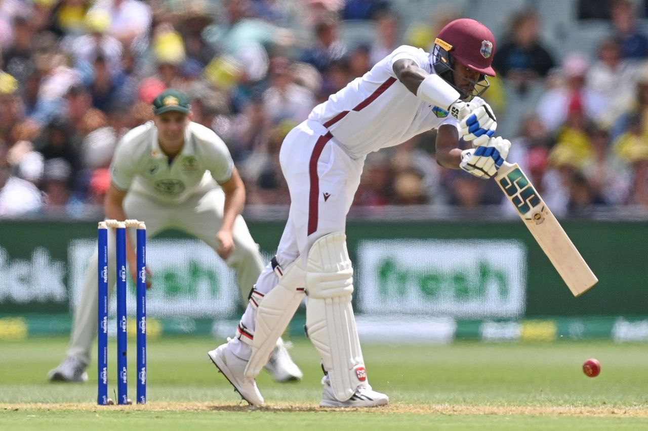 Kirk McKenzie was compact in defence, Australia vs West Indies, 1st Test, Adelaide, first day January 17, 2024