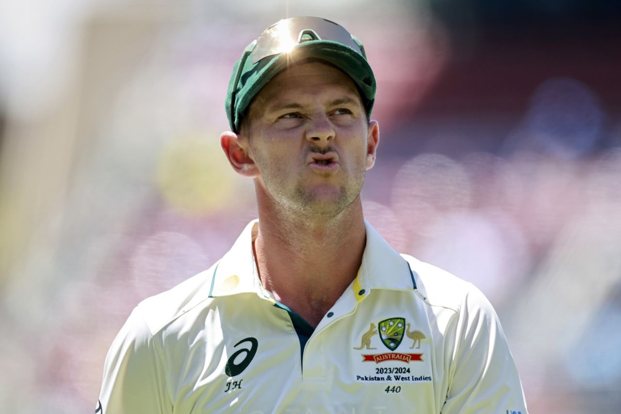 Josh Hazlewood ran through West Indies' middle order, Australia vs West Indies, 1st Test, Adelaide, 1st day, January 17, 2024