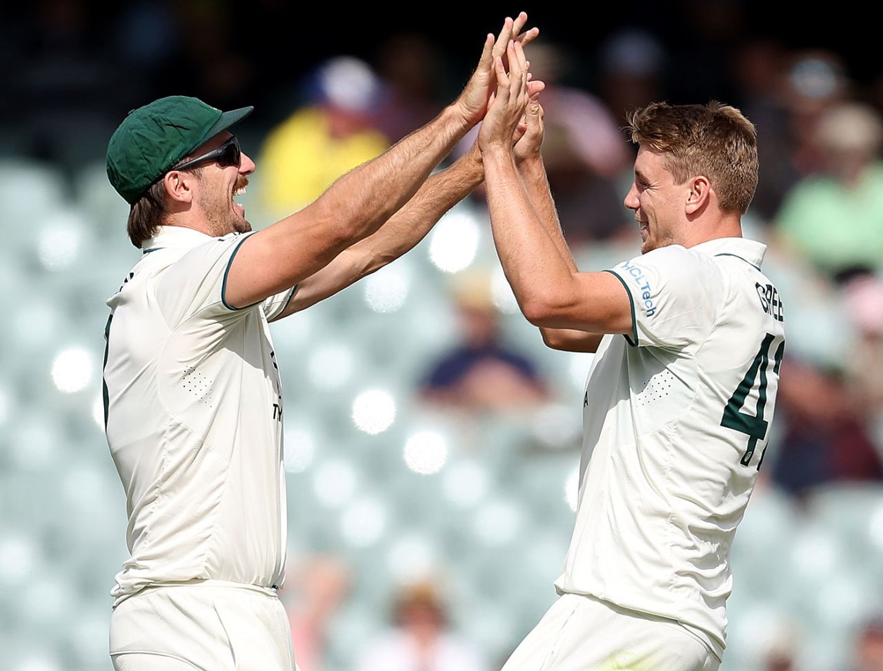 Cameron Green picked up the wicket of Kirk McKenzie, Australia vs West Indies, 1st Test, Adelaide, 2nd day, January 18, 2024