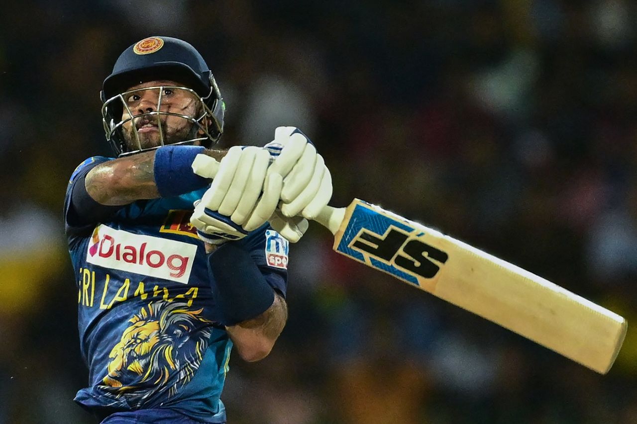 Kusal Mendis made 33 in the chase, Sri Lanka vs Zimbabwe, 3rd men's T20I, Colombo, January 18, 2024
