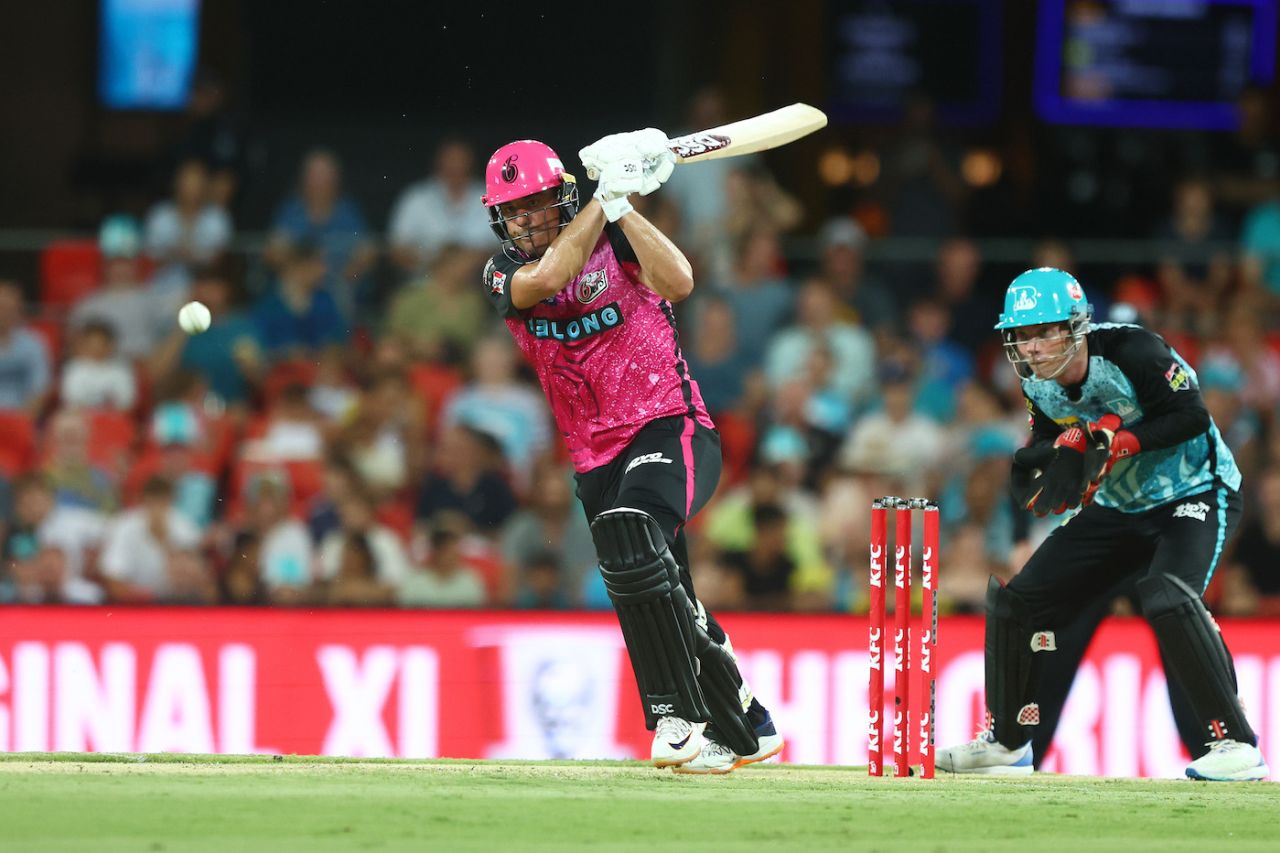 Moises Henriques picked up speed after a slow start, Sydney Sixers vs Brisbane Heat, BBL Qualifier, Carrara, January 19, 2024