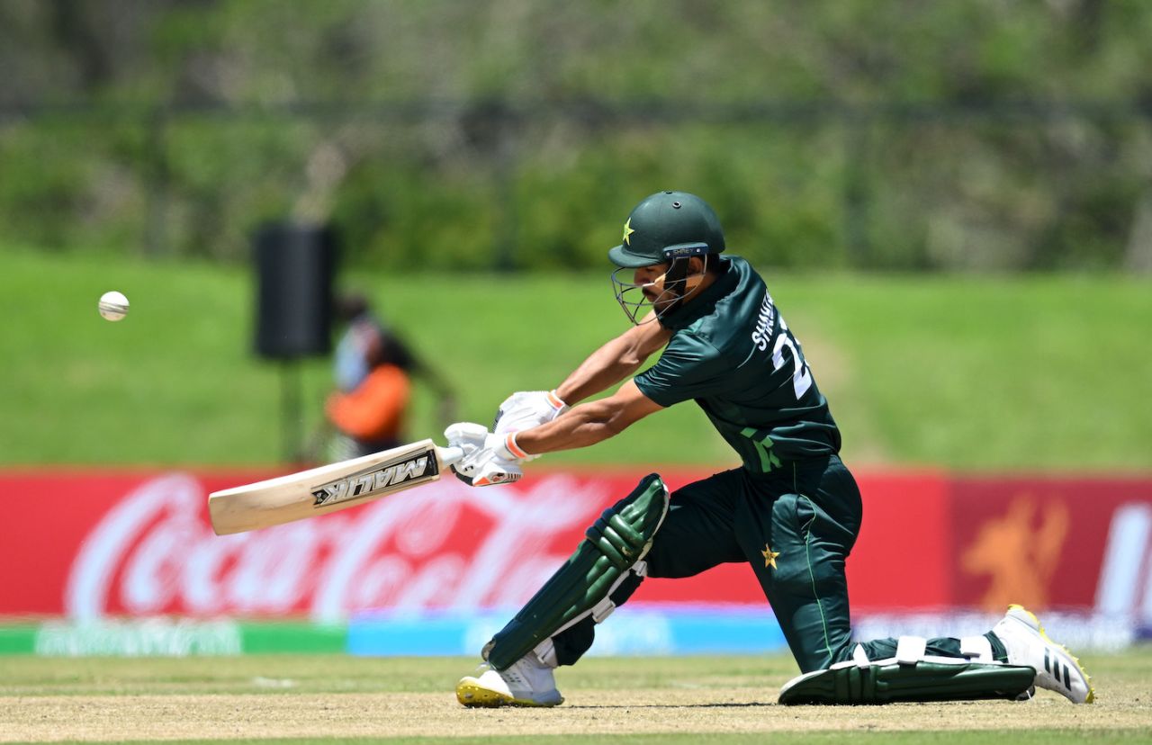 Shahzaib Khan led the way with the bat for Pakistan, Afghanistan vs Pakistan, Under-19 World Cup, East London, January 20, 2024