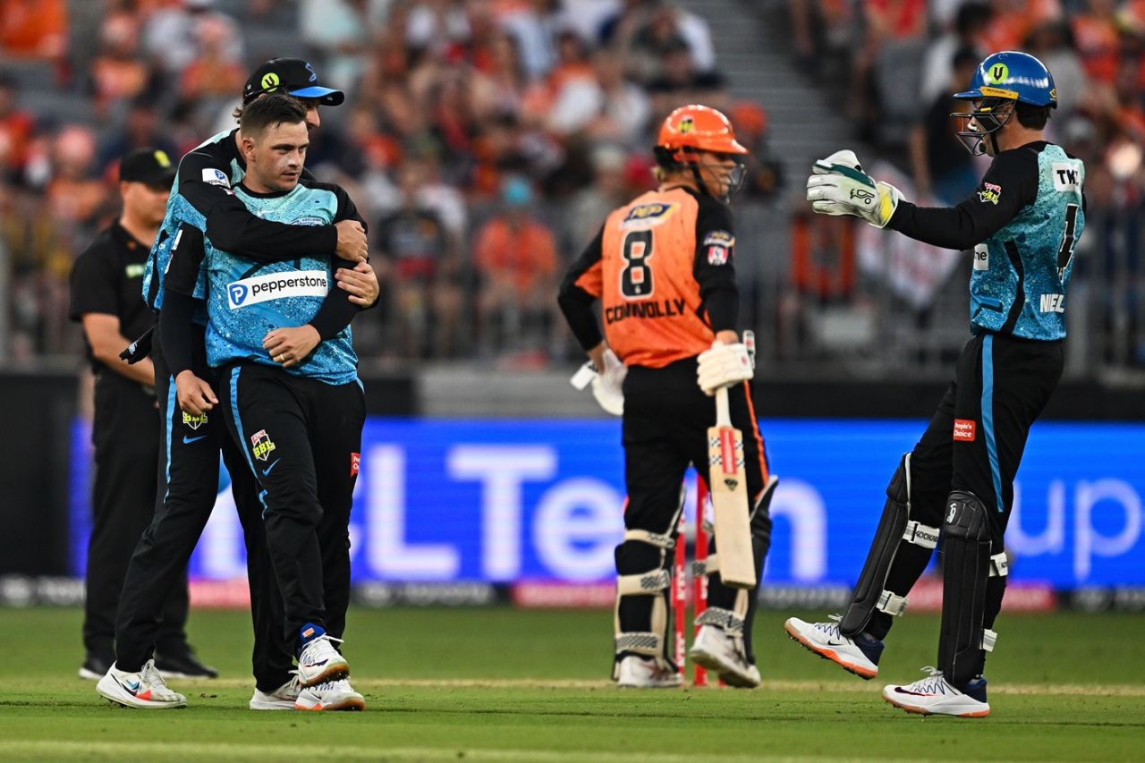 Cameron Boyce finished with three wickets, Perth Scorchers vs Adelaide Strikers, BBL 2024, Perth, January 20, 2024