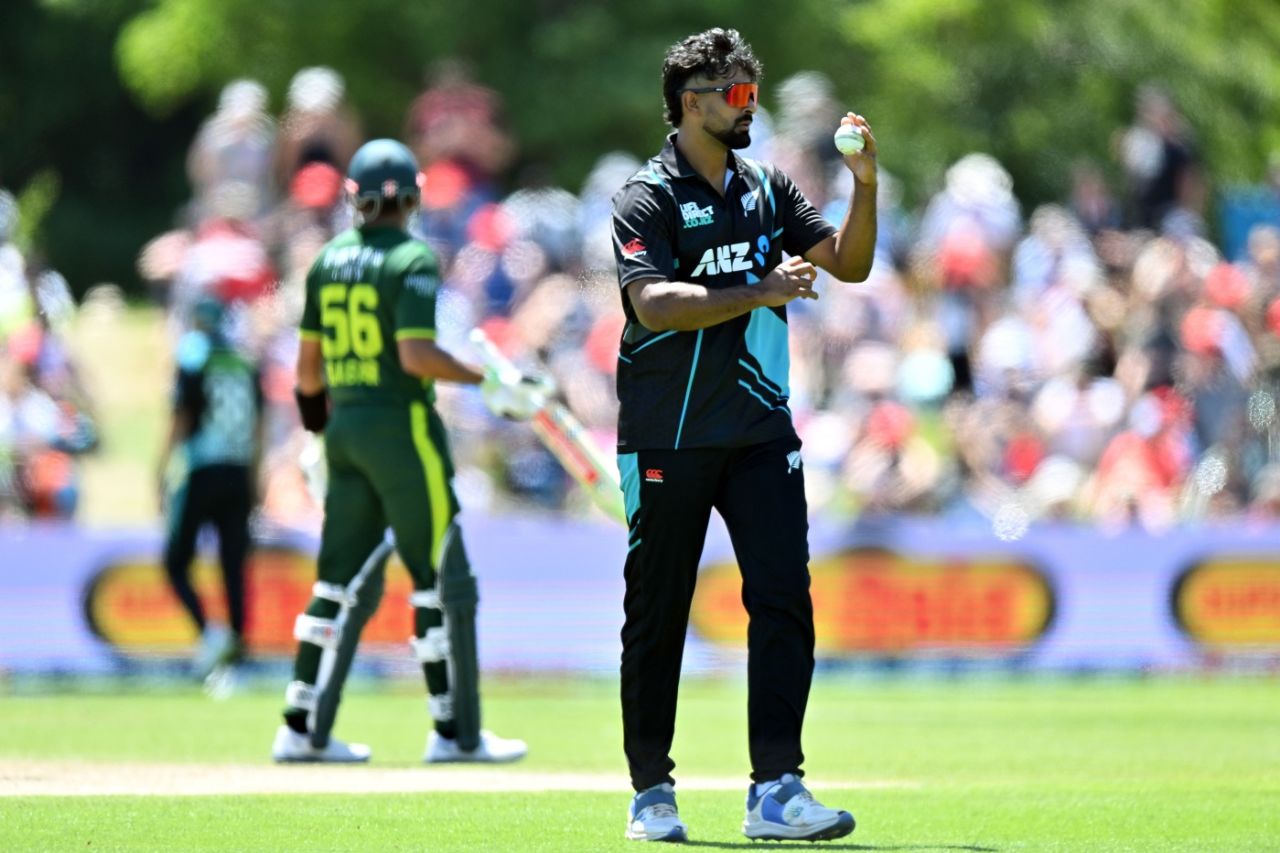 Ish Sodhi picked 2 for 22 on his return to the side, New Zealand vs Pakistan, 5thT20I, Christchurch, January 21, 2024
