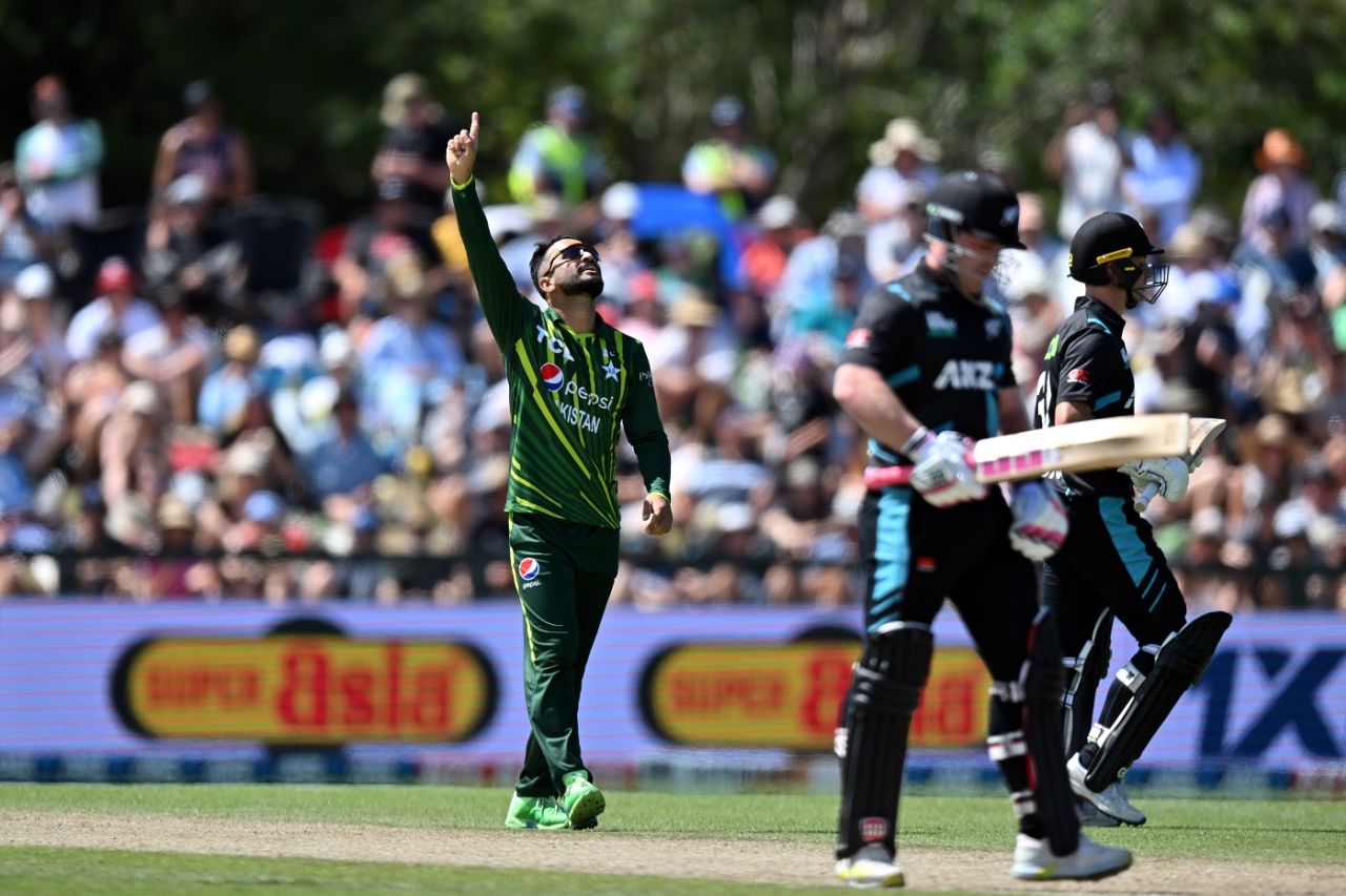 Mohammad Nawaz had Will Young caught in the deep, New Zealand vs Pakistan, 5thT20I, Christchurch, January 21, 2024