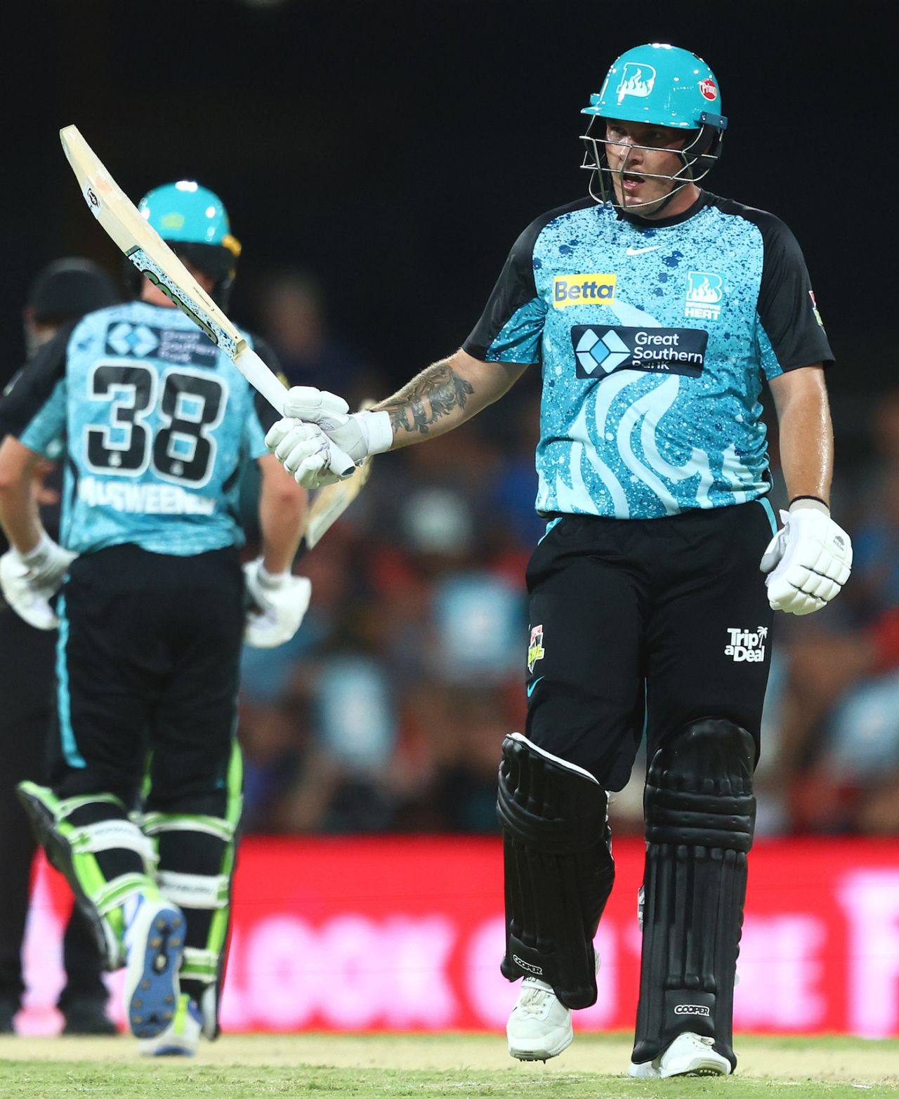 Josh Brown brought up a 22-ball half-century, Adelaide Strikers vs Brisbane Heat, BBL Challenger, Carrara, January 22, 2024