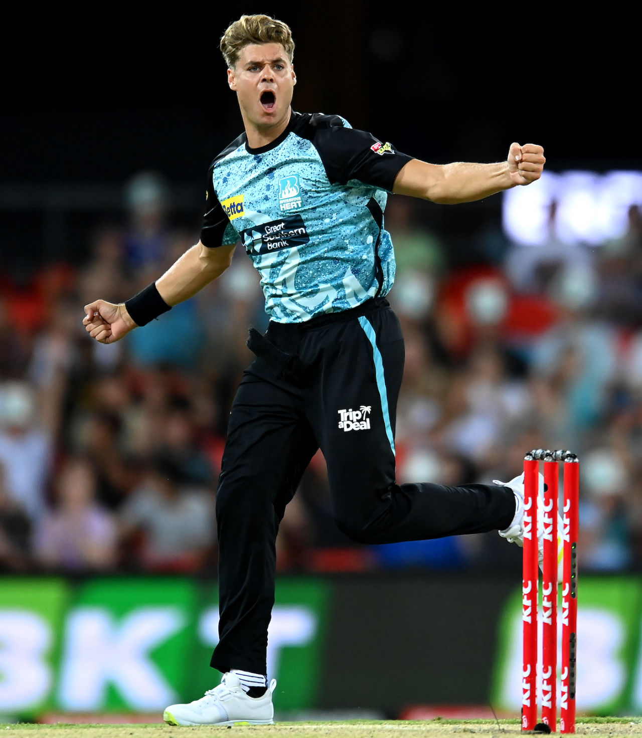 Spencer Johnson picked up two wickets in his first over, Adelaide Strikers vs Brisbane Heat, BBL Challenger, Carrara, January 22, 2024