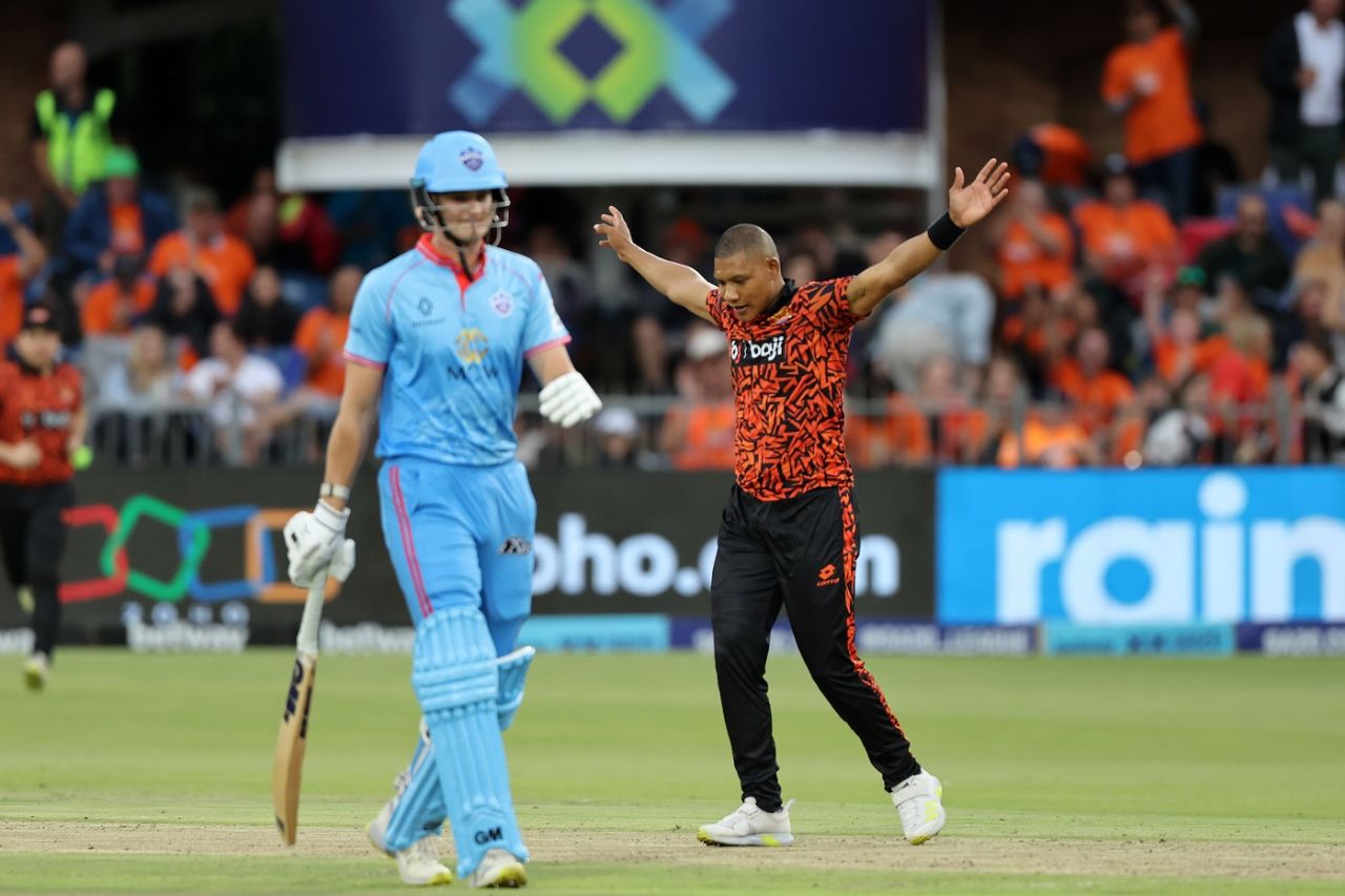 Ottniel Baartman ripped through Pretoria Capitals, Sunrisers Eastern Cape vs Pretoria Capitals, Gqeberha, SA20, January 22, 2024