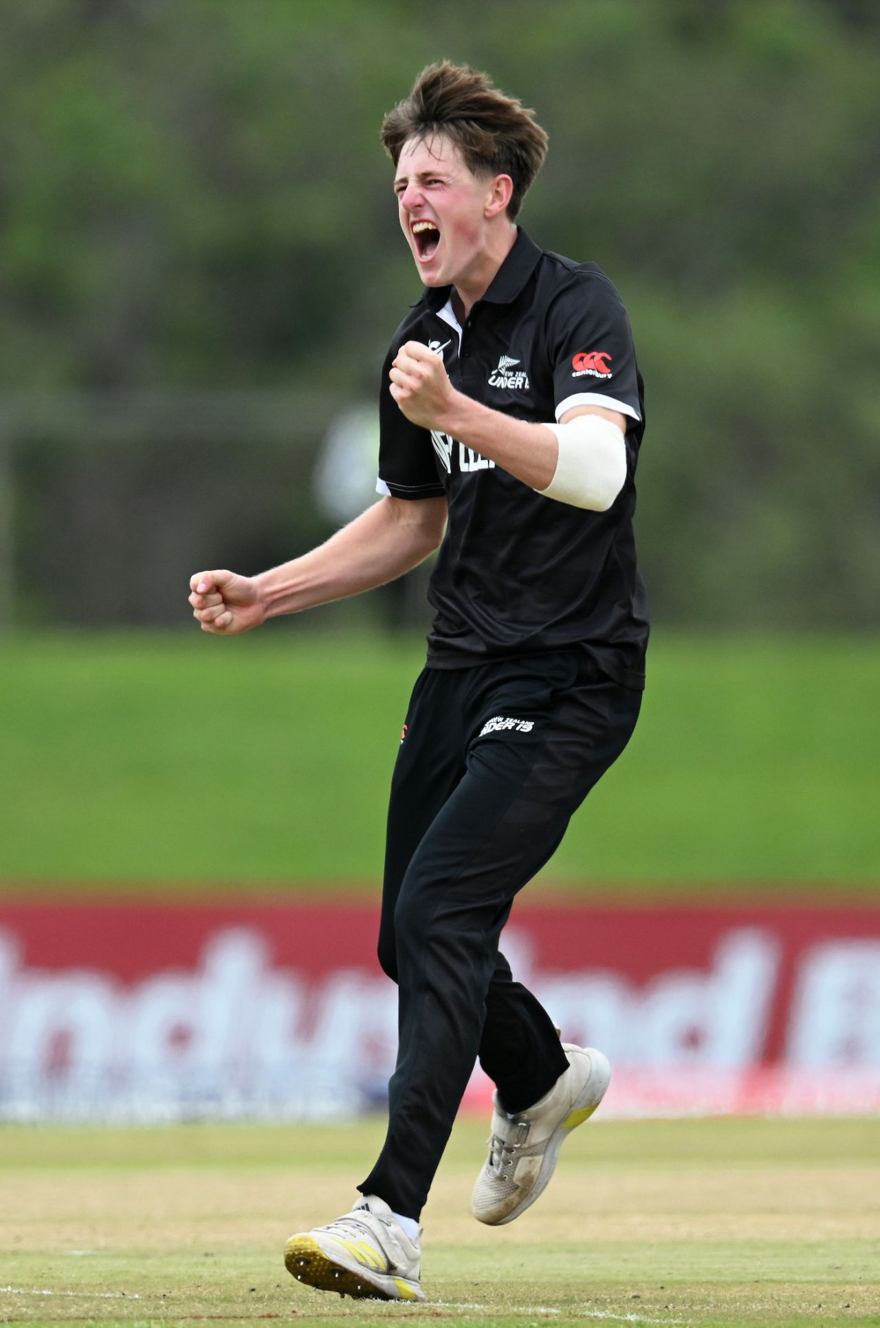 Matt Rowe struck twice in the 10th over, New Zealand vs Afghanistan, Under-19 World Cup 2024, East London, January 23, 2024