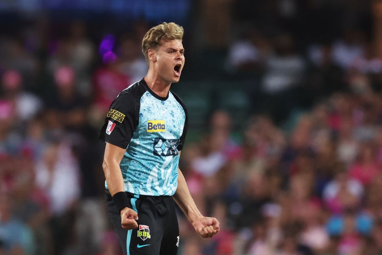 Spencer Johnson took 4 for 26 in the BBL final, Sydney Sixers vs Brisbane Heat, BBL Final, Sydney Cricket Ground, January 24, 2024
