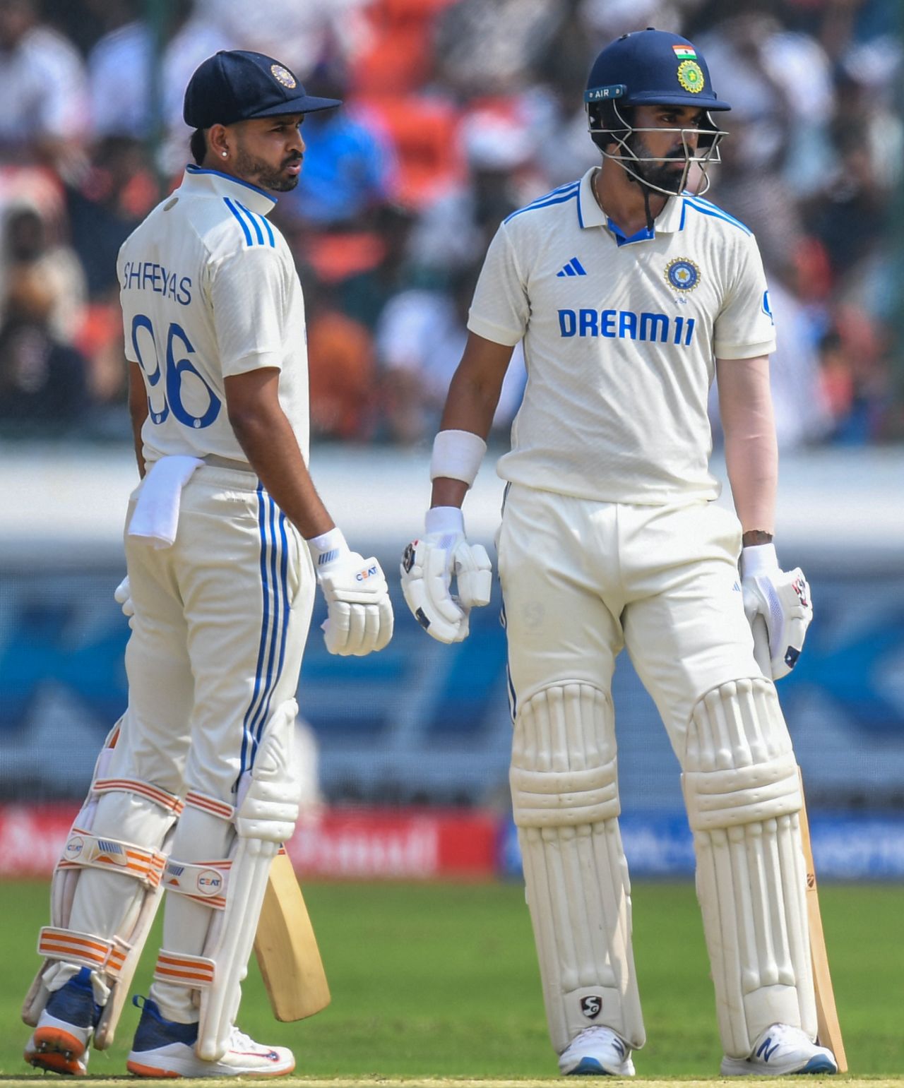 Shreyas Iyer and KL Rahul put on 64 for the fourth wicket, India vs England, 1st Test, Hyderabad, 2nd day, January 26, 2024