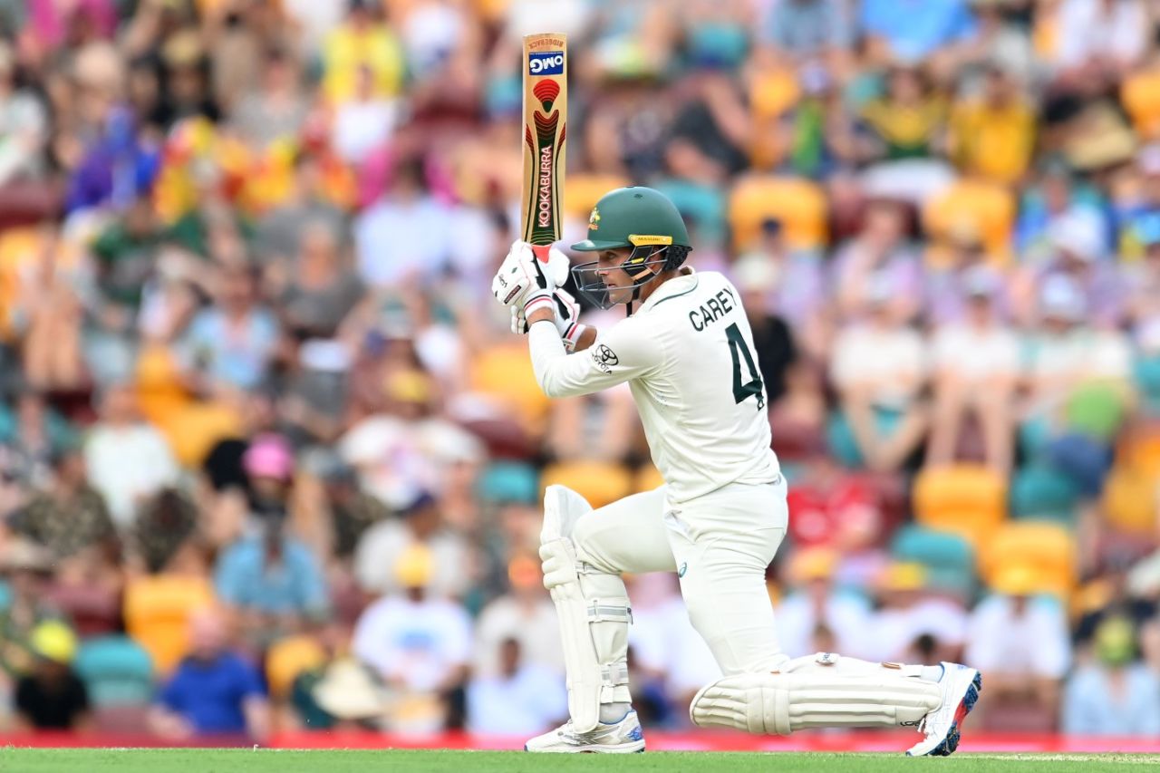Alex Carey raced to his half-century in 38 balls, Australia vs West Indies, 2nd Test, Brisbane, day 2, January 26, 2024