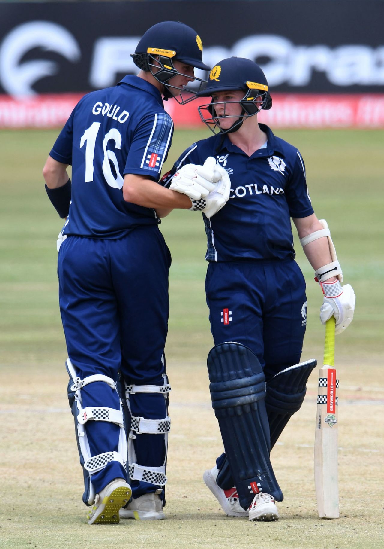 Owen Gould and Jamie Dunk put on a century stand for the third wicket, South Africa vs Scotland, Men's Under-19 World Cup, Potchefstroom, January 27, 2024