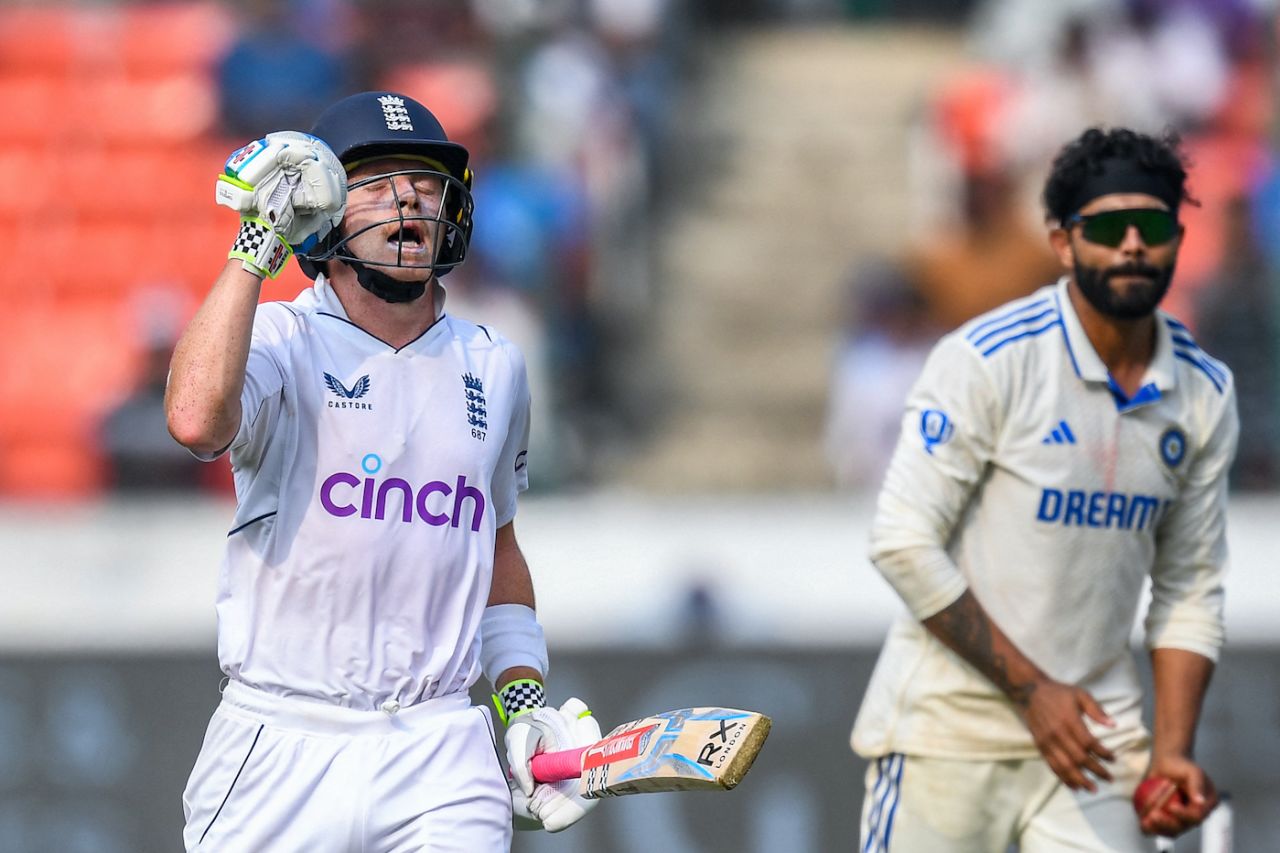 Ollie Pope savours his fifth Test ton, India vs England, 1st Test, Hyderabad, 3rd day, January 27, 2024