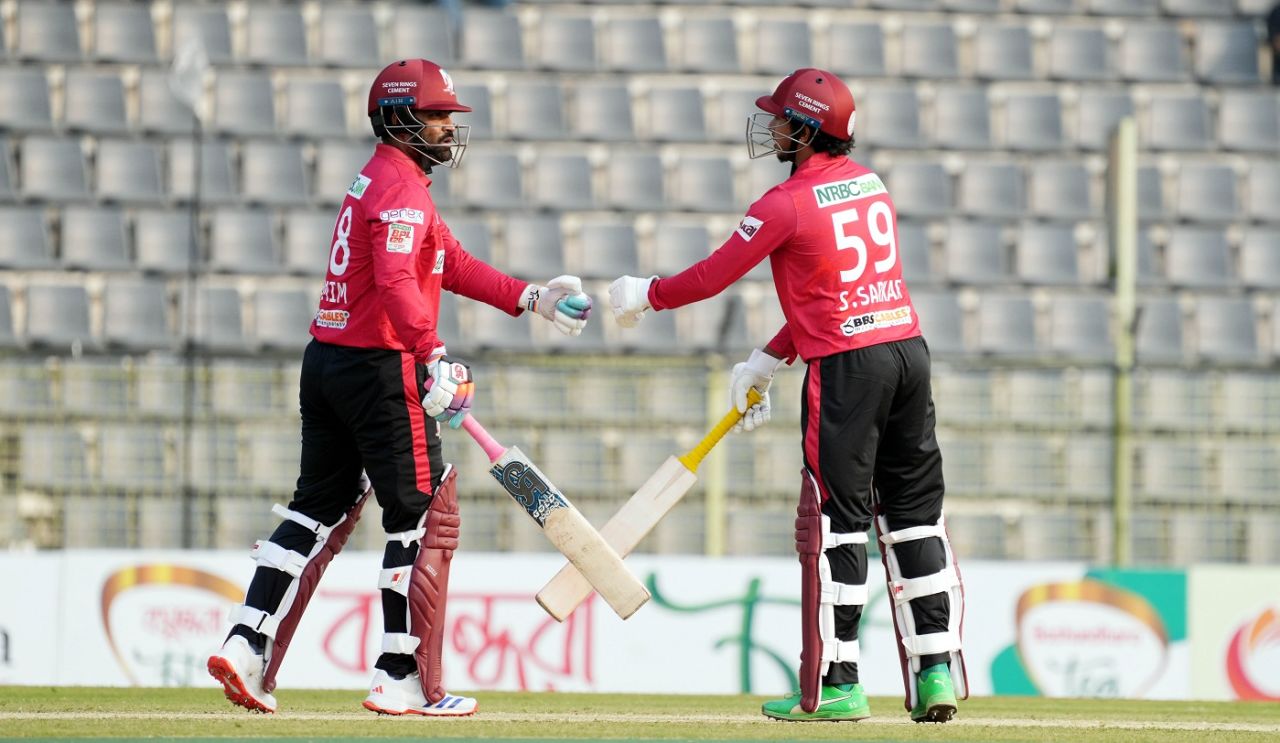 Tamim Iqbal and Soumya Sarkar get together, Chattogram Challengers vs Fortune Barishal, BPL 2024, Sylhet, January 27, 2024