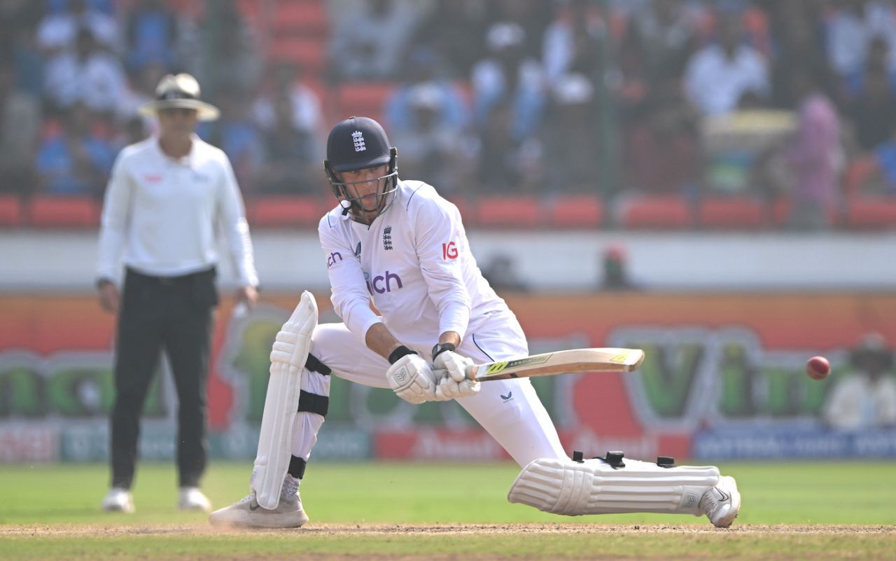 Tom Hartley also took out the reverse sweep, India vs England, 1st Test, Hyderabad, 4th day, January 28, 2024