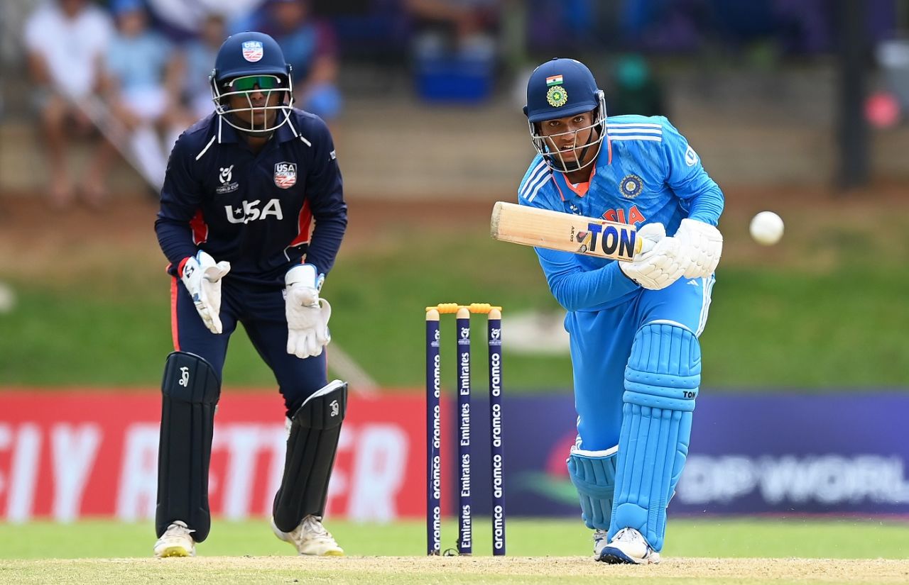 Arshin Kulkarni's fifty built momentum for India, India vs USA, Under-19 World Cup, Bloemfontein, January 28, 2024