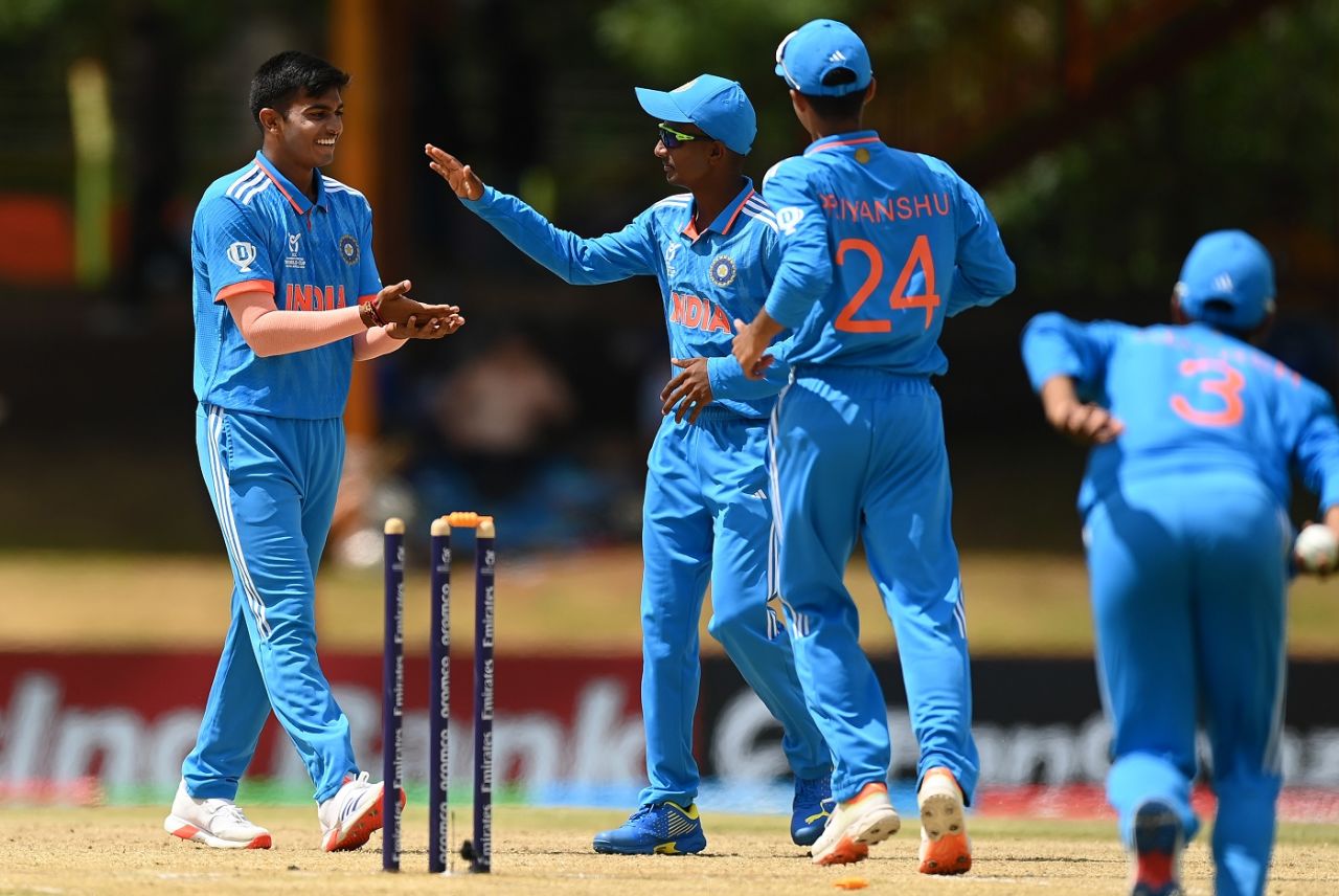 Raj Limbani struck in his first over, India vs USA, Under-19 World Cup, Bloemfontein, January 28, 2024