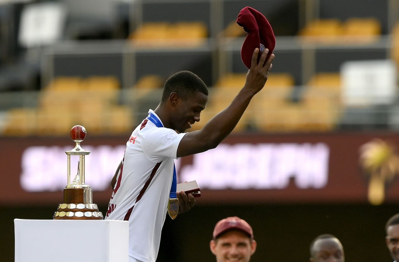 Shamar Joseph was the Player of the Match for his seven-for, Australia vs West Indies, 2nd Test, Brisbane, 4th day, January 28, 2024