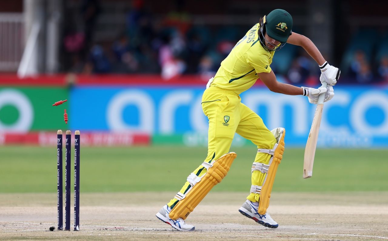 Sam Konstas was bowled for 0 by Sebastian Morgan, Australia U-19 vs England U-19, ICC Men's U-19 World Cup, Kimberley, January 31, 2024