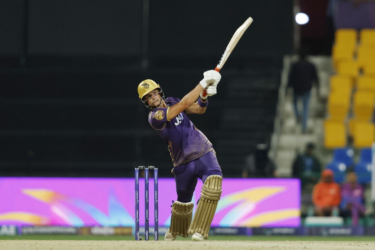 Michael Pepper hit a half-century, Abu Dhabi Knight Riders vs Gulf Giants, ILT20, Abu Dhabi, January 31, 2024