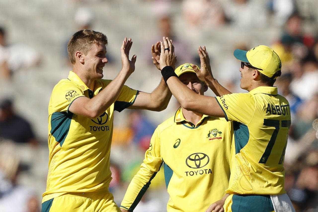 Cameron Green was among the wickets on ODI return, Australia vs West Indies, 1st ODI, Melbourne, February 02, 2024
