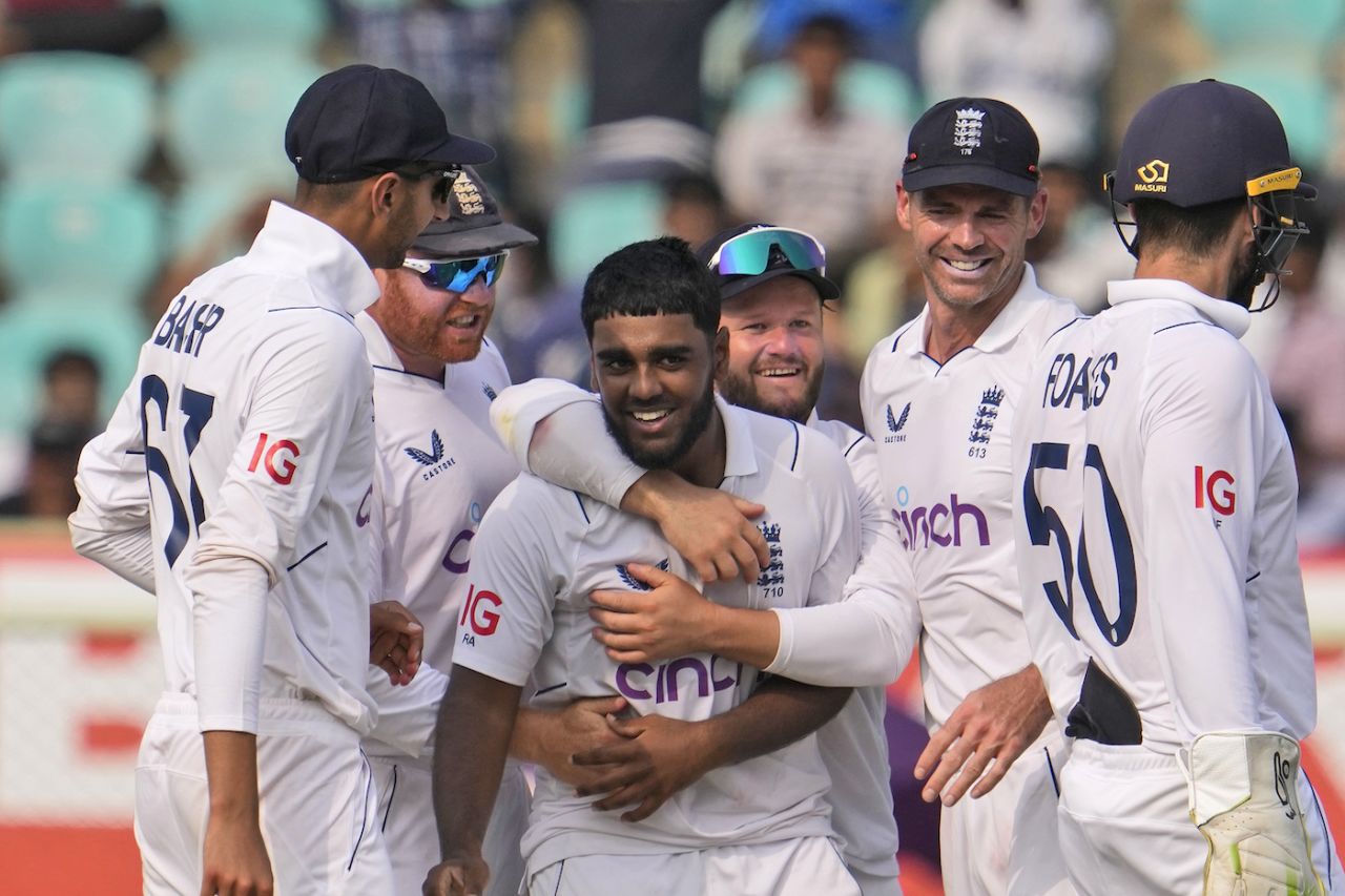 Rehan Ahmed was lucky to get the wicket of Rajat Patidar, India vs England, 2nd Test, Visakhapatnam, 1st day, February 2, 2024