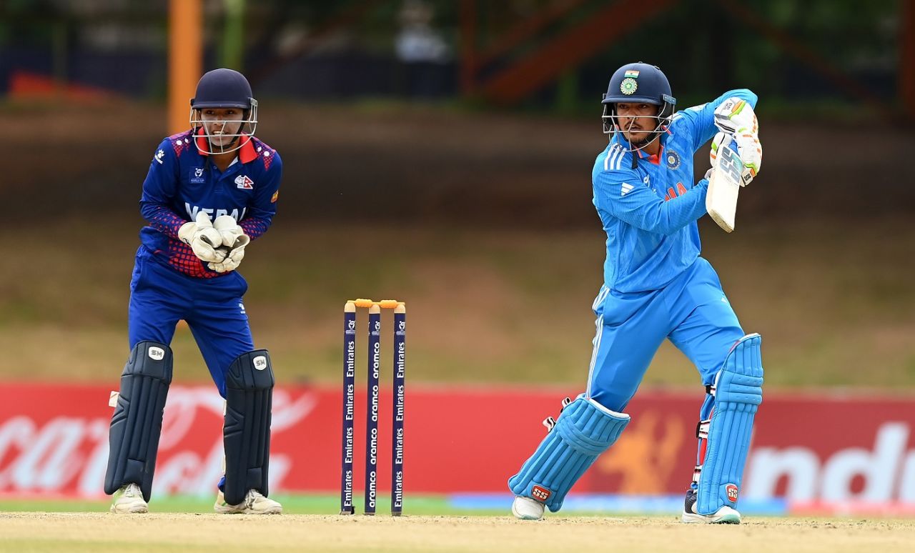 Uday Saharan helped India steady their innings, India vs Nepal, Bloemfontein, Under-19 Men's World Cup, February 2, 2024