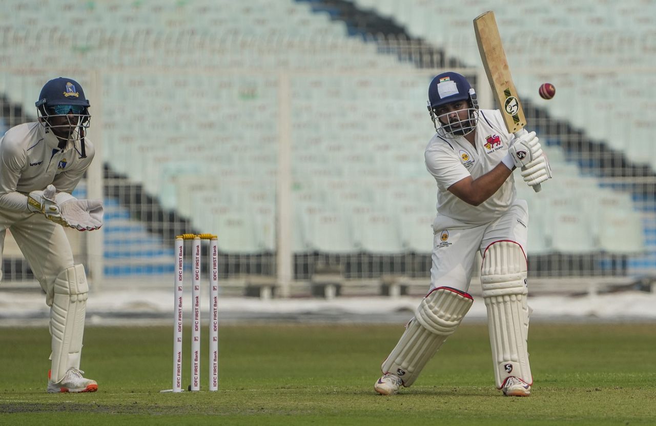 Prithvi Shaw made 35 on his Ranji Trophy comeback, Bengal vs Mumbai, Group B, Ranji Trophy 2023-24, Kolkata, February 2, 2024