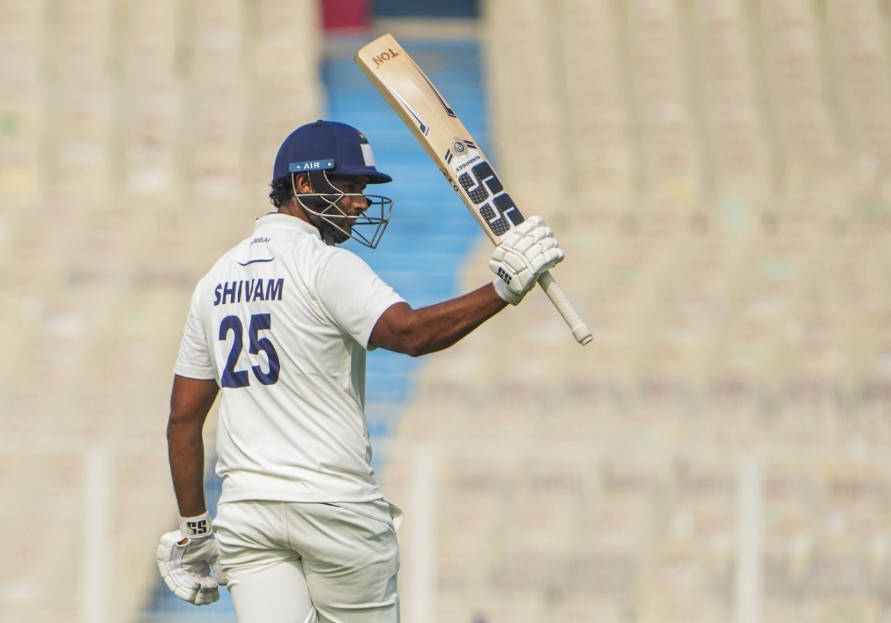 Shivam Dube made a counterattacking fifty for Mumbai, Bengal vs Mumbai, Group B, Ranji Trophy 2023-24, Kolkata, February 2, 2024