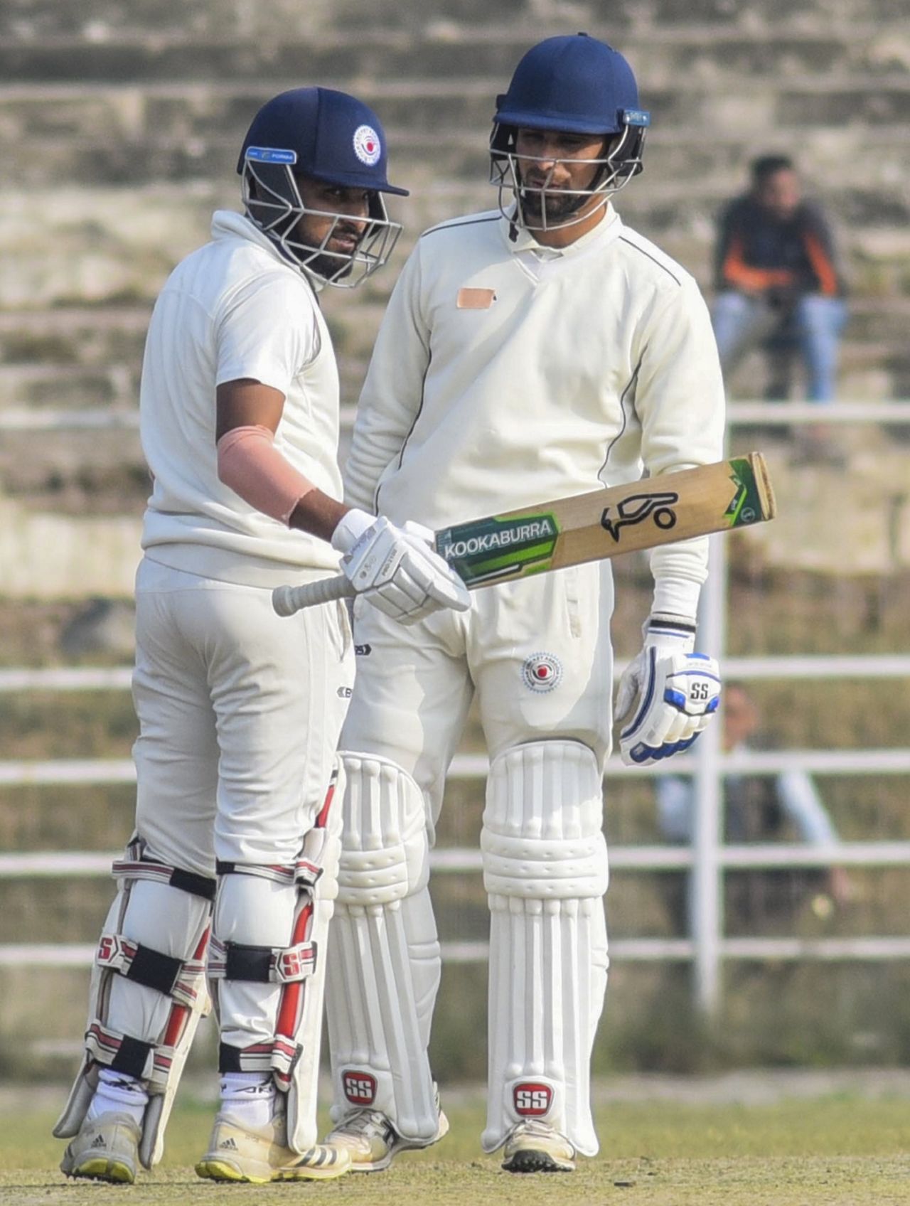 Himanshu Singh and Raghuvendra Pratap Singh get together, Bihar vs Andhra, 1st day, Group B, Ranji Trophy 2023-24, Patna, February 2, 2024