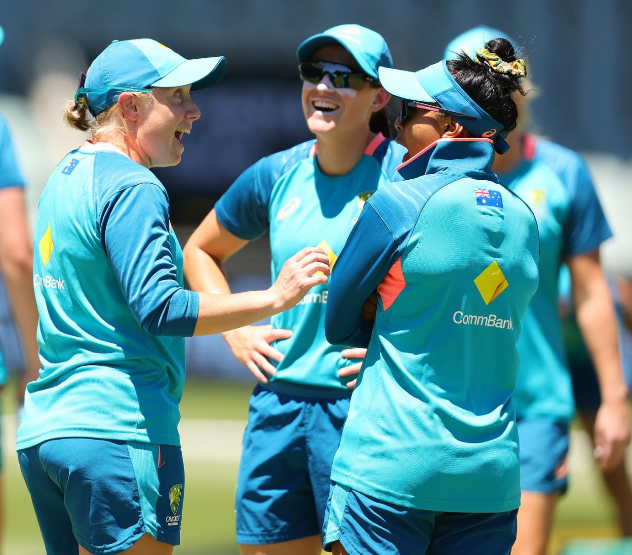 Wonder what's got Alyssa Healy and Alana King astonished and Megan Schutt in splits, Australia vs South Africa, 1st ODI, Adelaide, February 3, 2024