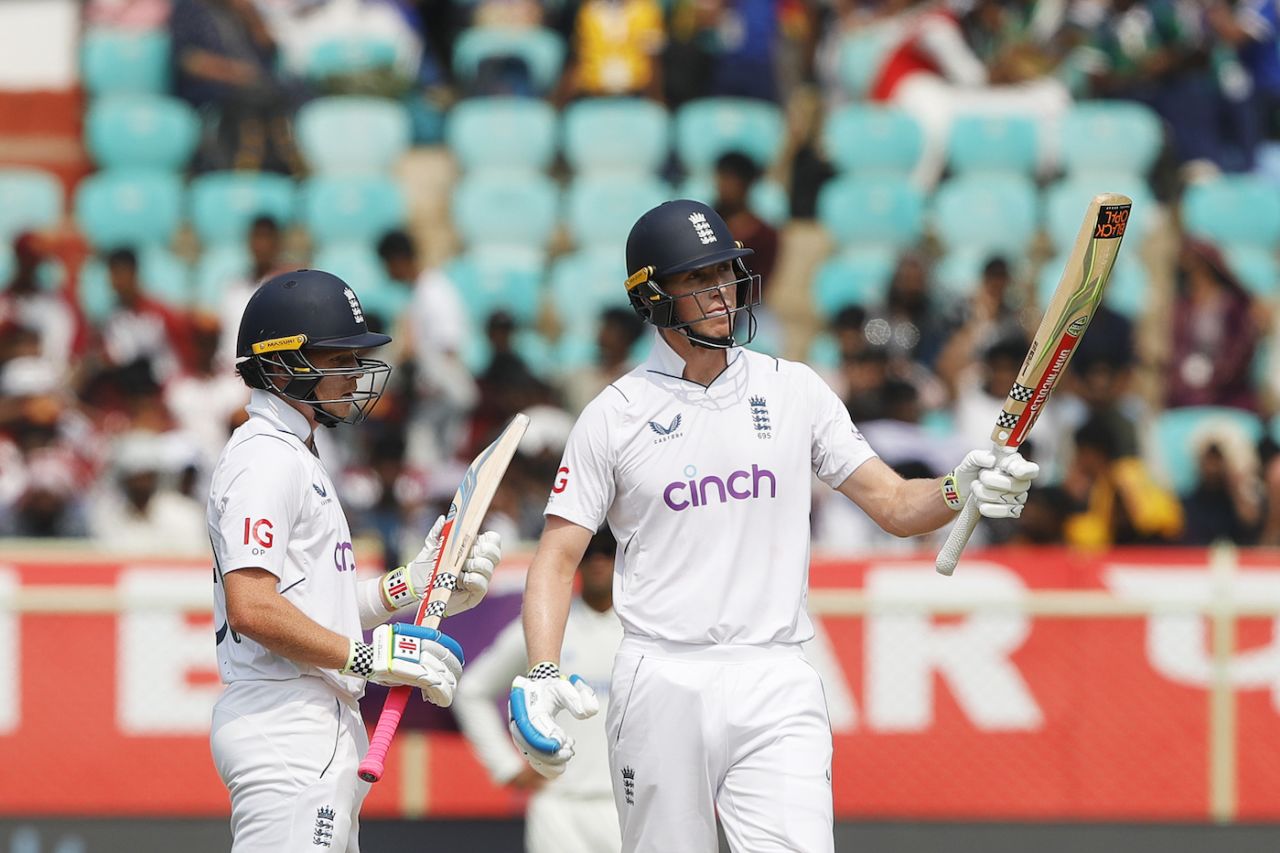 Zak Crawley brought up a 52-ball half-century, India vs England, 2nd Test, Visakhapatnam, 2nd day, February 3, 2024