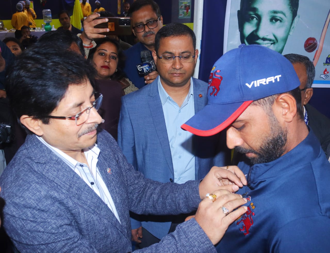 Ajinkya Rahane, here with Snehasish Ganguly, was a part of the Cricket Association of Bengal's foundation day celebrations, Kolkata, February 3, 2024