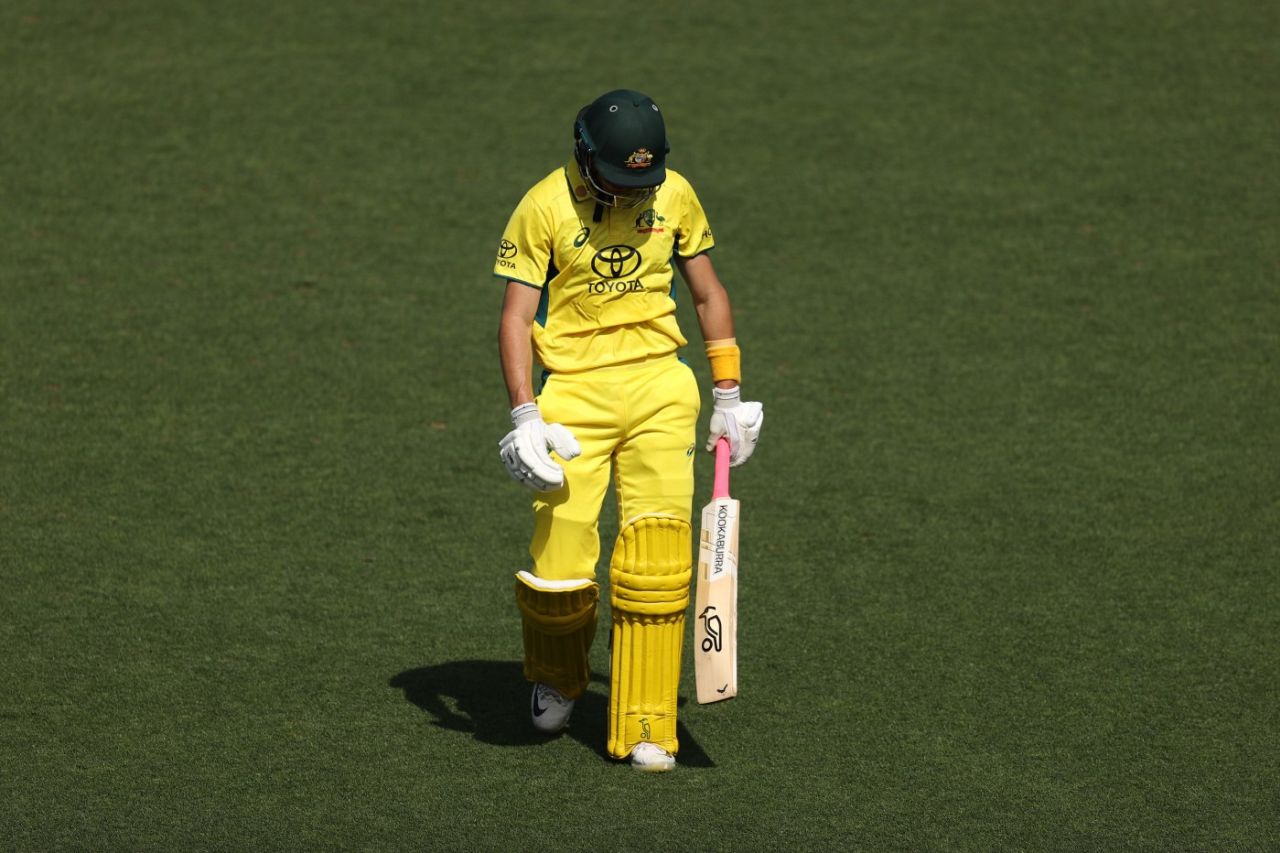 Marnus Labuschagne walks off after getting out, Australia vs West Indies, 2nd ODI, Sydney, February 04, 2024