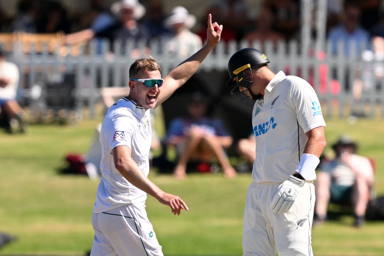Neil Brand bagged a six-for on debut, New Zealand vs South Africa, 1st Test, Mount Maunganui, 2nd day, February 5, 2024