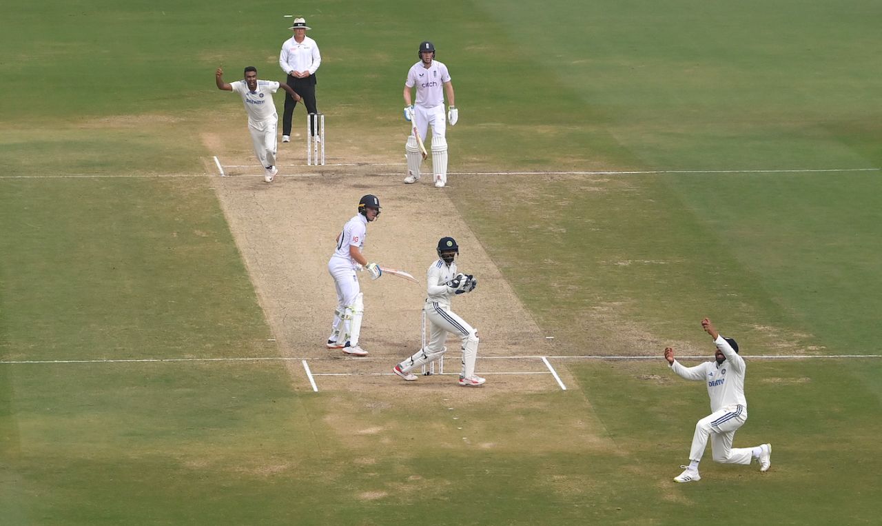 Rohit Sharma takes a sharp catch to dismiss Ollie Pope, India vs England, 2nd Test, Visakhapatnam, 4th day, February 5, 2024