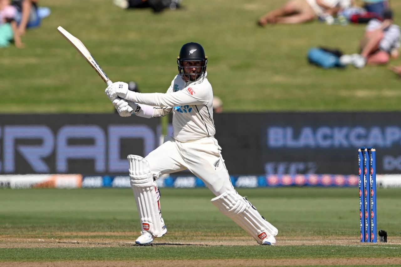 Devon Conway wasn't as fluent in his stroke play but hung around with Kane Williamson, New Zealand vs South Africa, 1st Test, Mount Maunganui, 3rd day, February 6, 2024