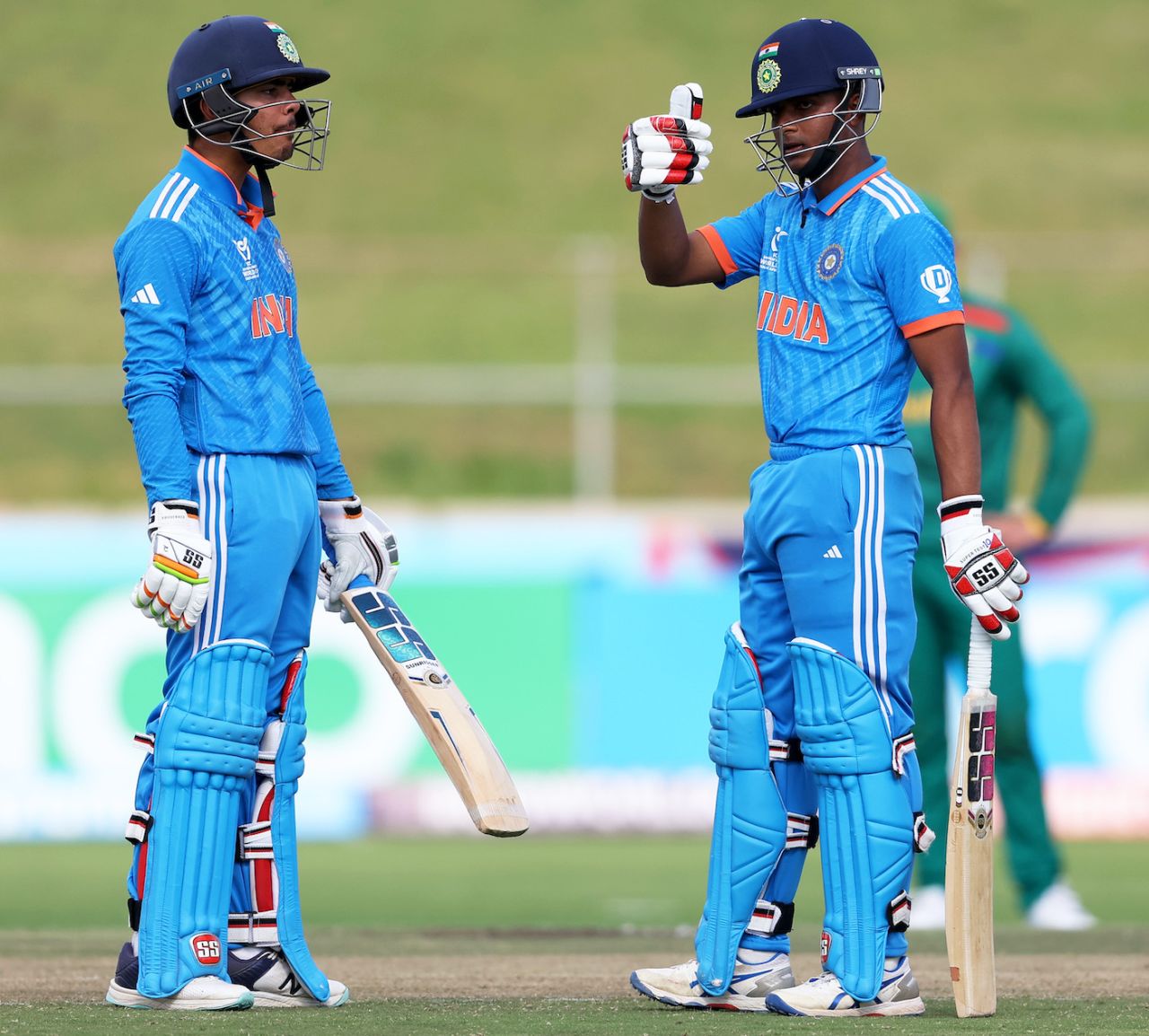 Uday Saharan and Sachin Dhas put on a crucial 171 for the fifth wicket, South Africa vs India, 1st semi-final, Under-19 World Cup, Benoni, February 6, 2024