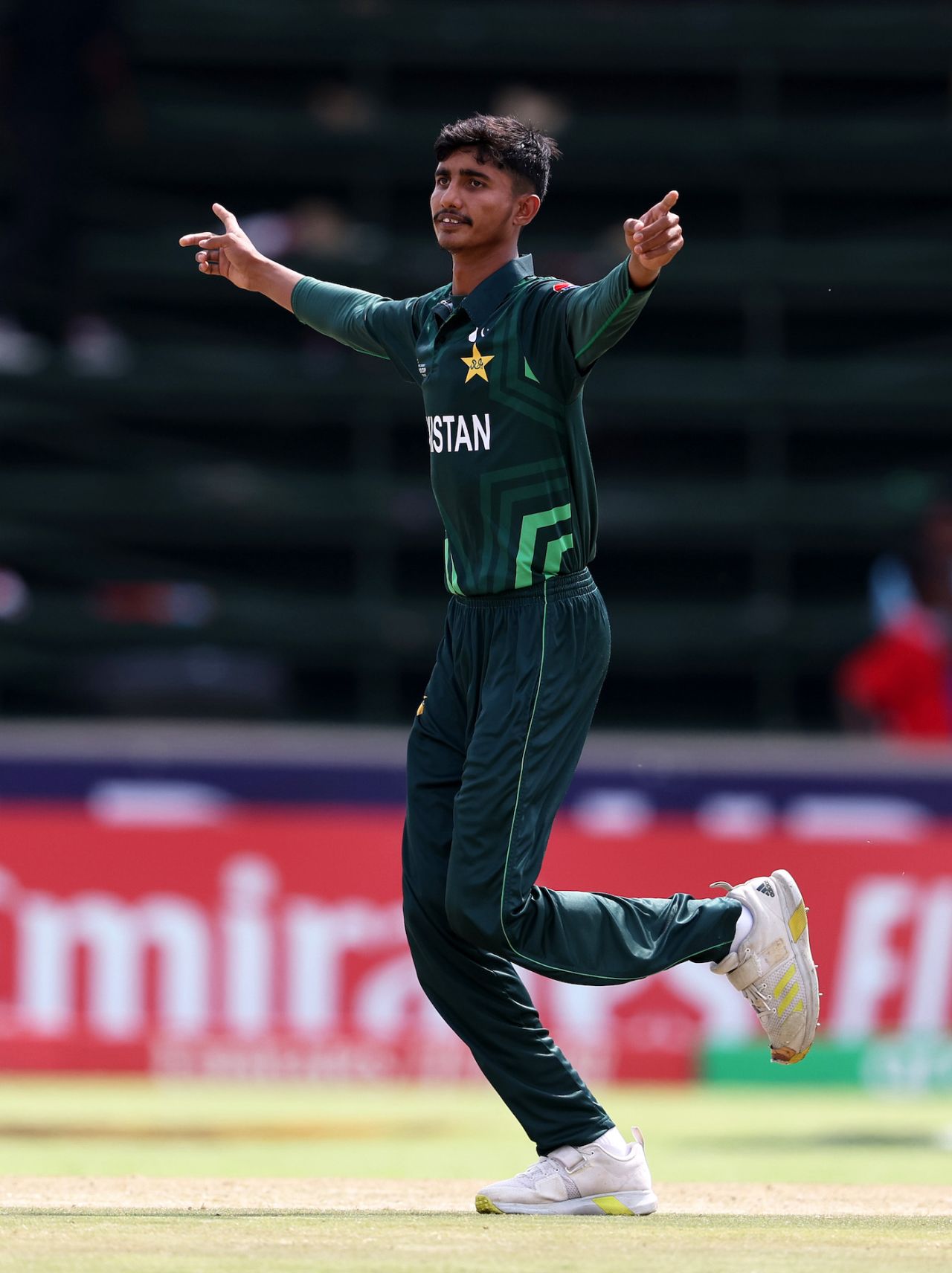 Ali Raza picked up the first wicket for Pakistan, Australia vs Pakistan, Under-19 World Cup 2024, 2nd semi-final, Benoni, February 8, 2024