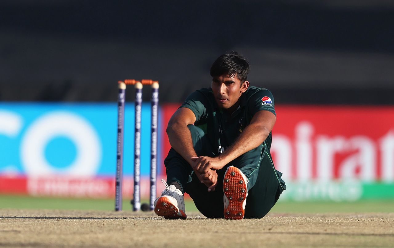 Mohammad Zeeshan's expression reflects the mood in the Pakistan camp, Australia vs Pakistan, Under-19 World Cup 2024, 2nd semi-final, Benoni, February 8, 2024